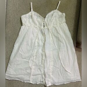 PacSun LA Hearts Lacey Button Front Mini Dress w Corset Back